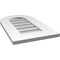 Ekena Millwork Round Top Surface Mount PVC Gable Vent: Non-Functional, w/ 3-1/2"W x 1"P Standard Frame, 14"W x 24"H GVPRT14X2401SN - alternate 3